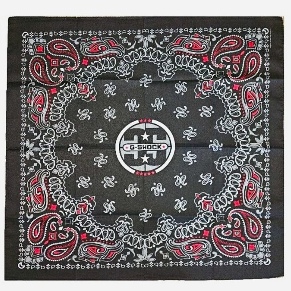 G-Shock Macy’s 35th Anniversary Paisley Bandana Black Red Limited Edition NWT - Picture 2 of 5